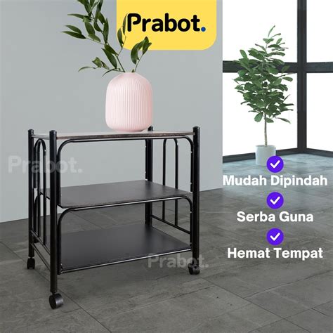 Jual Rak Dorong Roda Rak Susun Serbaguna Credenza Tv Rak Tv Rak