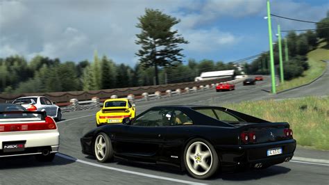 Ferrari F Berlinetta Racing On Countryside Roads At Brasov Assetto