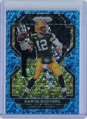 Aaron Rodgers Panini Prizm No Huddle Blue Disco Packers