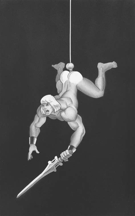 Rule 34 1boy Hanging By Testicles He Man Male Male Only Masters Of The Universe Monochrome