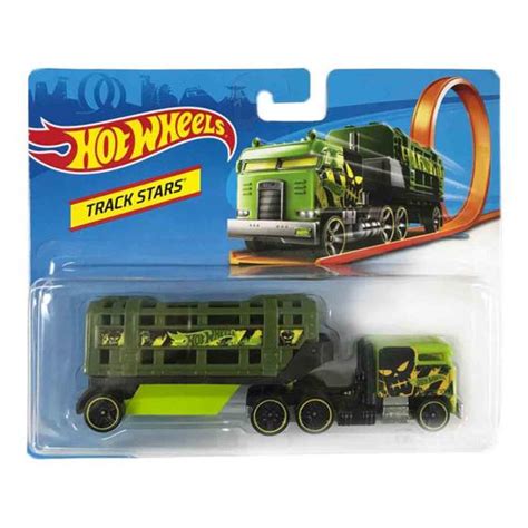 Hot Wheels Track Stars Caminhão Caged Cargo BFM60 Mattel Carrinho de Brinquedo Magazine
