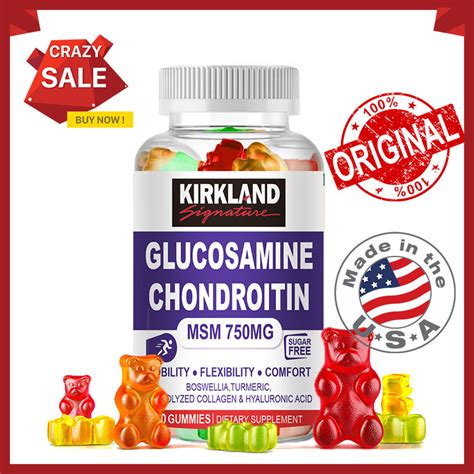 KIRKLAND Glucosamine Chondroitin Gummies Protect joint mobility ...