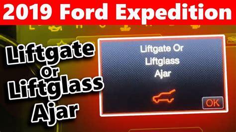 Liftgate Or Liftgate Ajar YouTube