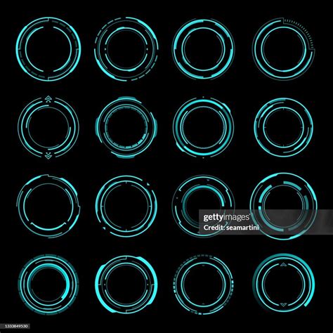 Hud Round Frames Aim Control Target Interface High Res Vector Graphic Getty Images