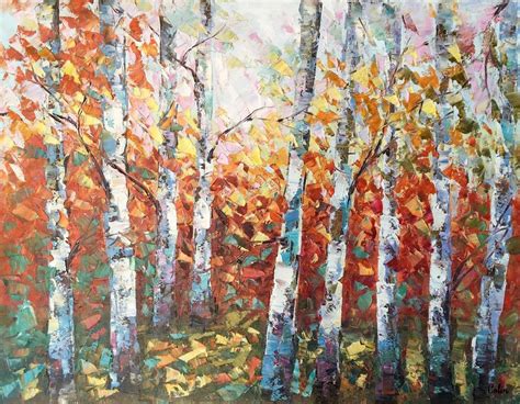 Birch Tree Oil Painting at PaintingValley.com | Explore collection of Birch Tree Oil Painting