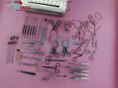 Tympanoplasty Micro Ear Surgery Instruments Set Of 41 Pcs Dynaintlshop