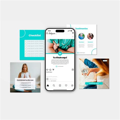 Plantillas De Canva Editables Para Instagram Medical Care Ana