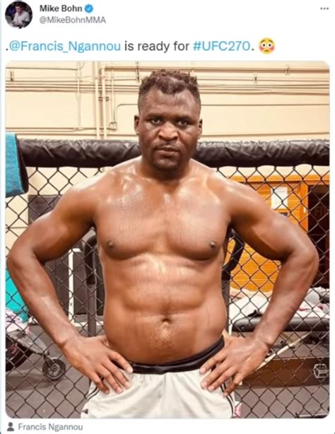 Ngannou Dropped A Lot Of Muscle Mass According To An MMAJunkie