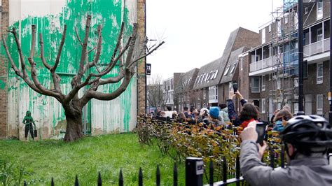 New Banksy Tree Mural Sprouts In London Nbc10 Philadelphia