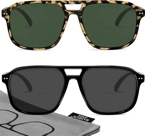 Amazon Madison Avenue Pack Retro Aviator Bifocal Reading