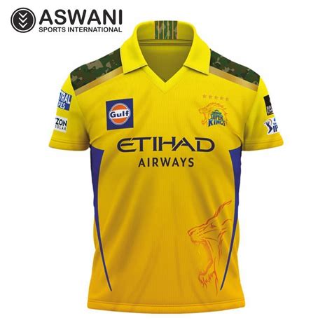 chennai super kings fan jersey csk kids dhoni replica edition shirt