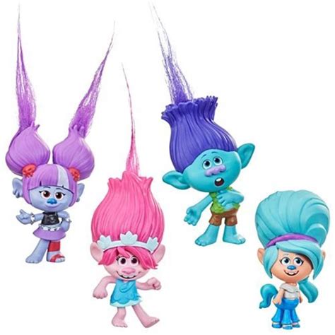 Hasbro Hsbf1069 Trolls Trollstopia Surprise Hair Mini Figures Wave Toys