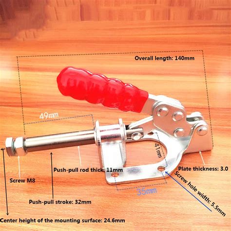 Hei Er Hand Werkzeug 302FM Toggle Clamp Quick Release Push Pull Typ