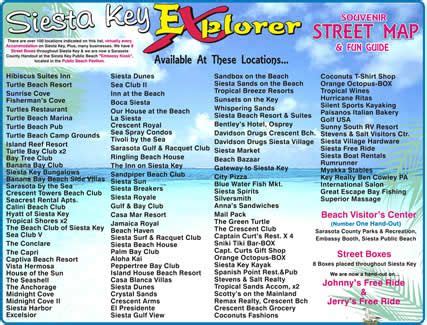 Siesta Key Explorer: Guide Map of Siesta Streets Siesta Village in 2022 ...