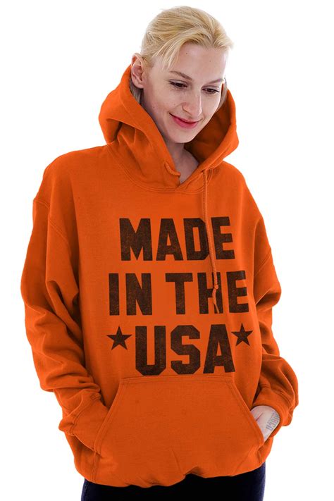 Made In Usa America Patriotic Political T Adult Long Sleeve Hoodie