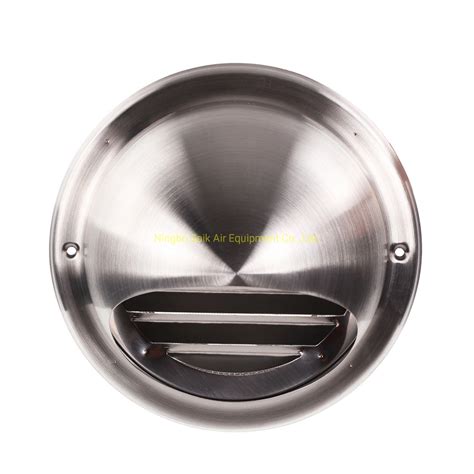 Ventilation Wall Mounted Stainless Steel 304 Round Diffuser Bull Nosed