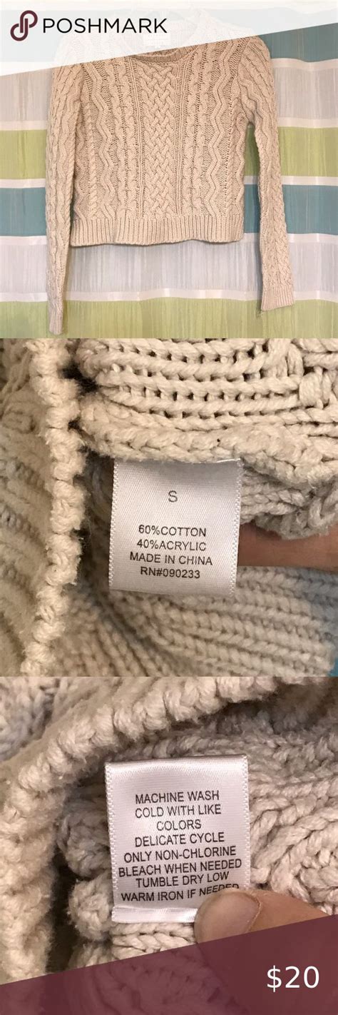 Kendall Kylie Knit Cropped Sweater Sz Small Kendall Kylie