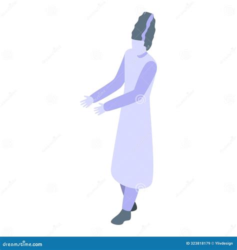 Frankenstein Monster Character is Reaching Out His Hands Stock Vector
