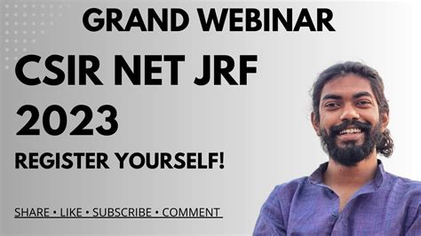 CSIR NET JRF WEBINAR CSIR NET JRF GRAND WEBINAR WITH TOPPERS TALK