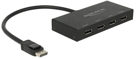 DELOCK 87694 1 2 Splitter 1 X Displayport In 4 X Displayport At