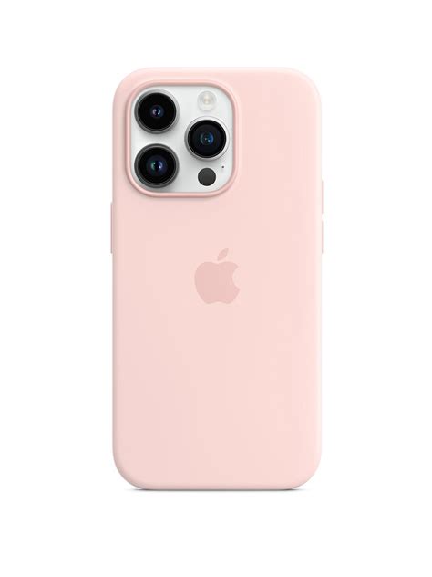 Apple Iphone 14 Pro Silicone Case With Magsafe Chalk Pink Designed By