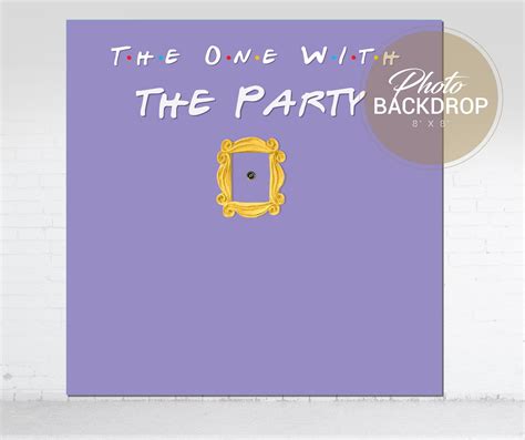 Friends Theme Party Backdrop Custom Friends TV Show Banner | Etsy