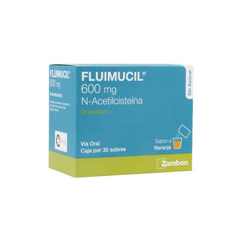 Fluimucil 600Mg Granulado Sabor A Naranja Sobre Individual Los