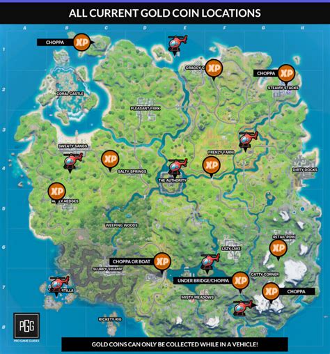 32 Best Pictures Fortnite Season 4 Xp Coins Week 8 Fortnite Season 4 Xp Coins Locations Maps