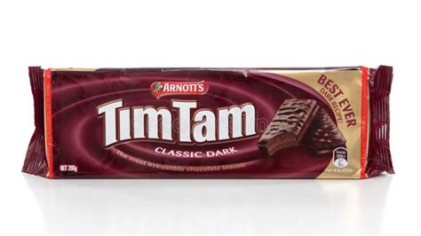 Packet of Tim Tam chocolate biscuits. Packet of Tim Tams - biscuits ...