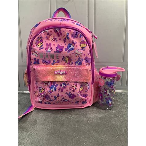 Jual Smiggle Movin Junior Set Backpack Bottle Rabbit Name Set Tas