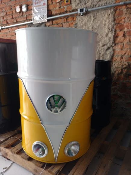 Tambor Kombi 200l Tonel Barril Decorativo Aparador Elo7