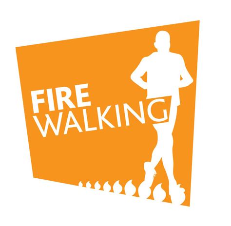 Fire Walking Logo Action Mental Health