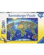 Ravensburger Xxl Puslespill Brikker Verdenskart