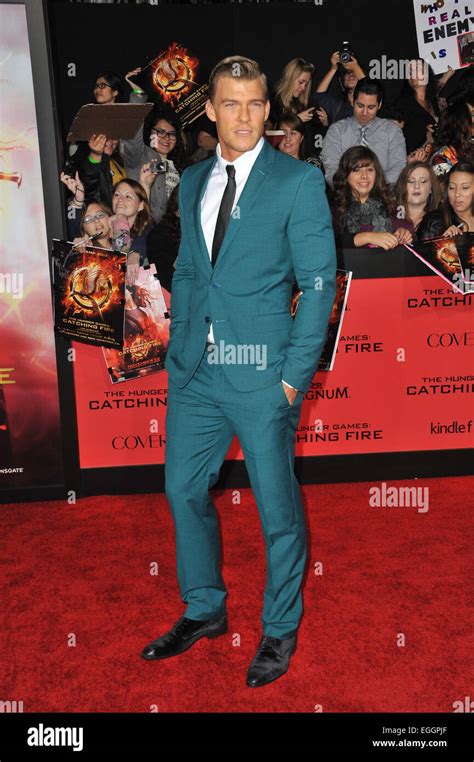 LOS ANGELES, CA - NOVEMBER 18, 2013: Alan Ritchson at the US premiere ...