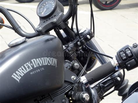 Design Of Harley Davidson Motorcycle Brand And Logos Printed On The