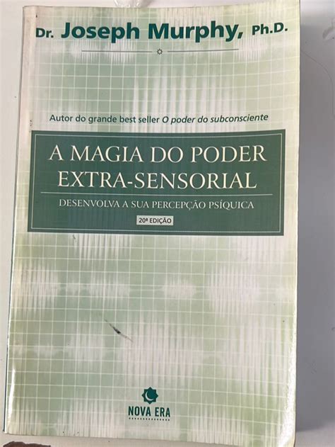 Livro A Magia Do Poder Extra Sensorial Dr Joseph Murphy Livro