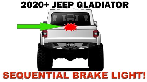 Jeep Gladiator Rd Brake Light Replacement And Seequenced Youtube