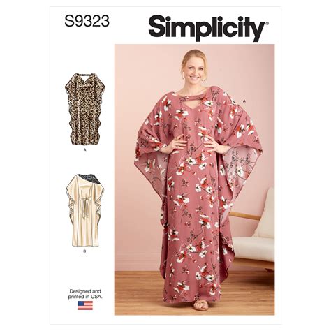 Simplicity 9323 Misses Caftans