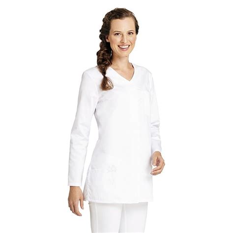 Blouse Courte Pour Femme Manches Longues Blanc Boutons Pression Sous