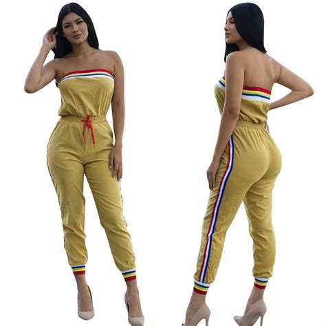 2018 Women New Fashion Sexy Jumpsuits Lady Night Club Winter Vestidos