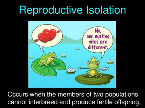 Reproductive Isolation Speciation