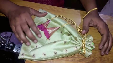 How To Make Potli Bag At Home Potli Bag Diy Batua Bag Youtube