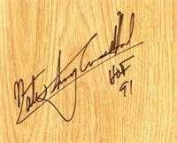 Nate Tiny Archibald Autographed Hardwood Basketball Floor Generic