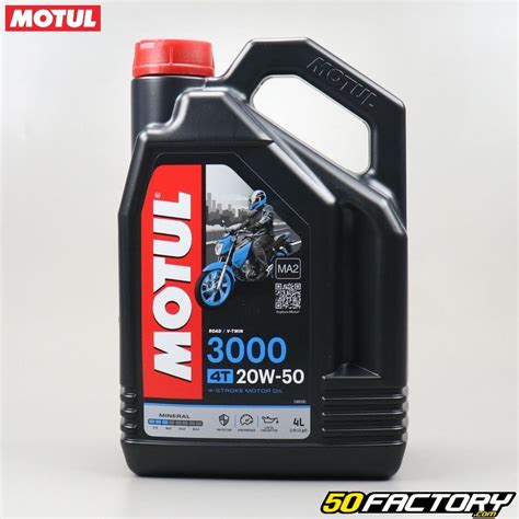 Huile moteur 4t 20w50 motul 3000 pièce moto scooter