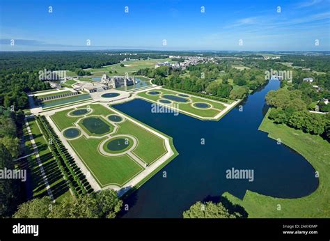 France Oise The Castle Of Chantilly And Its French Style Garden