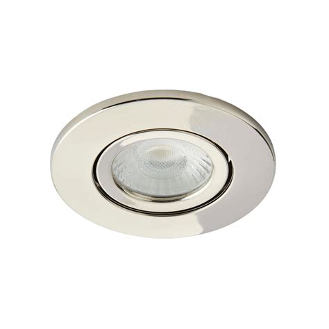 Spa Integrated LED 5W Fire Rated Adjustable IP65 Downlight Satin Nickel