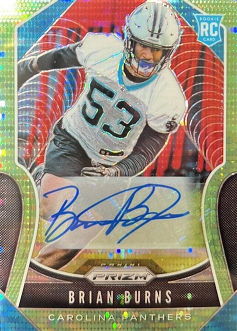 Brian Burns Prizm Rookie Autographs Neon Green Pulsar Price