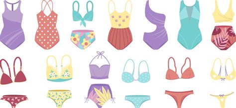 Different Bikini Styles Royalty Free Vector Image
