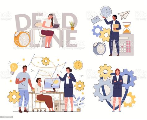 Business Scenes Set Stock Illustration - Download Image Now - Adult ...