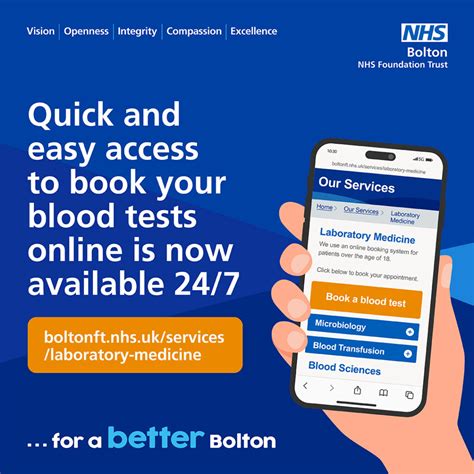 Quick And Easy Access To Book Your Blood Tests Online Is Now Available